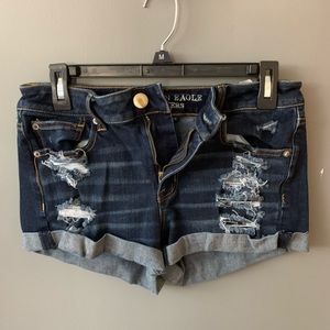 American Eagle jean shorts.